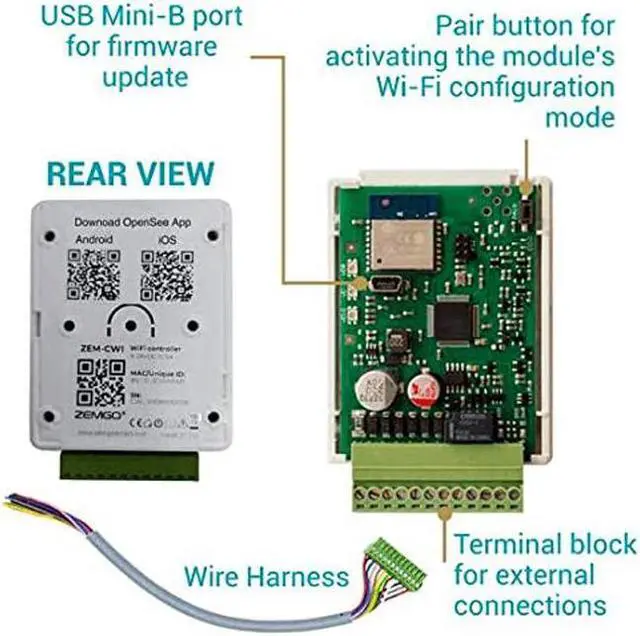 Alt view image 3 of 7 - Smart Mobile WiFi Controller for Access Control with Android + Apple App, Web Browser + Smartphone Remote Viewing, Inswinging Door 600lbs Double Maglock, Indoor Keypad/Reader Kit