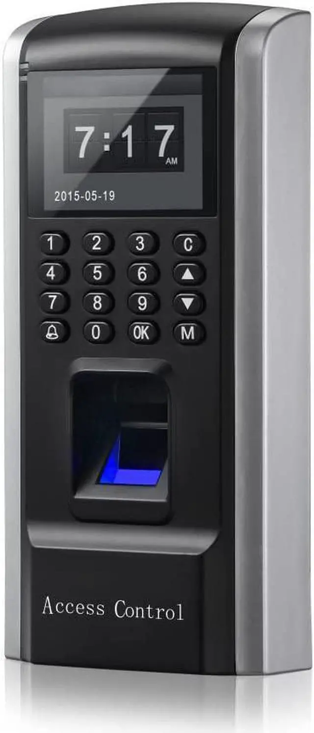 Alt view image 4 of 6 - Full Kits Biometric Fingerprint RFID Password Access Control Systems + 600lbs Force Electric EM Magnetic Lock +110V Power Supply+10 Cards and Key Fobs