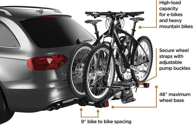 Alt view image 2 of 7 - Thule EasyFold XT 2 Hitch Bike Rack