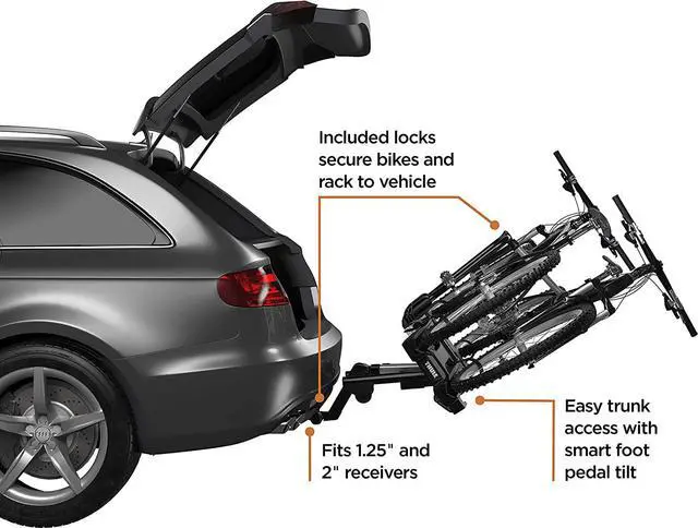 Alt view image 3 of 7 - Thule EasyFold XT 2 Hitch Bike Rack