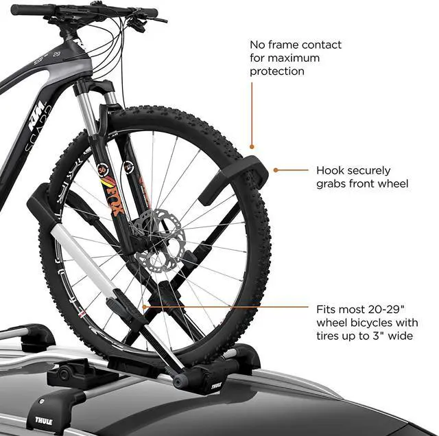 Alt view image 4 of 7 - Thule UpRide Roof Bike Rack