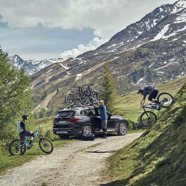 Alt view image 2 of 7 - Thule UpRide Roof Bike Rack