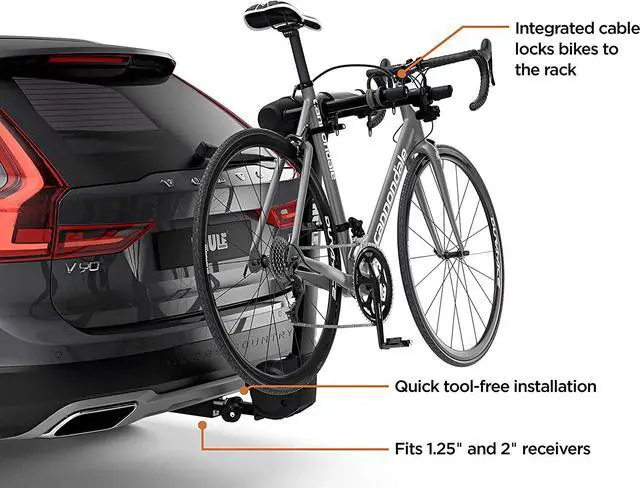 Alt view image 3 of 7 - Thule Apex XT Bike Hitch Rack