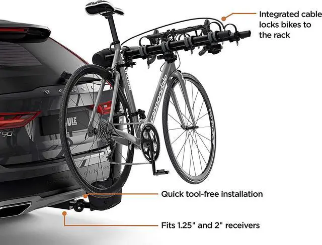 Alt view image 3 of 7 - Thule Apex XT Bike Hitch Rack 5 Bike