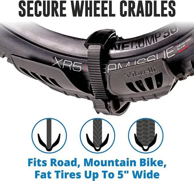 Alt view image 3 of 7 - Electric Bike Hitch Rack - 2 Ebike Rack Fits Fat Tire, Mountain Bike, Standard Bicycles - 65lbs per Bike - Patented Anti-Wobble - Cars & SUV - Tilt Down/Fold Up Platform - Not for RV