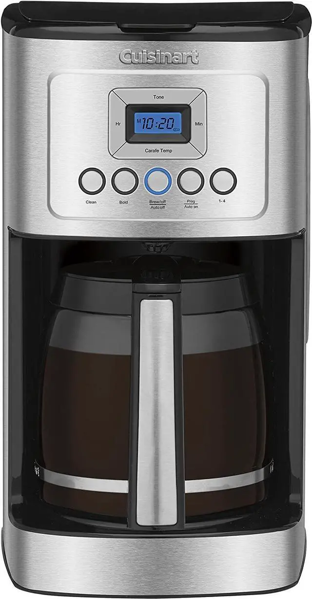 Alt view image 2 of 4 - Cuisinart DCC-3200P1 PerfecTemp 14-Cup Programmable Coffeemaker with Glass Carafe, Fully Automatic Allows for Brew Strength Control and 1-4 Cup Setting, Stainless Steel