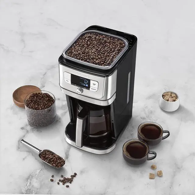 Alt view image 4 of 5 - Cuisinart Fully Automatic Burr Grind & Brew, 12-Cup Glass, Silver - DGB-800