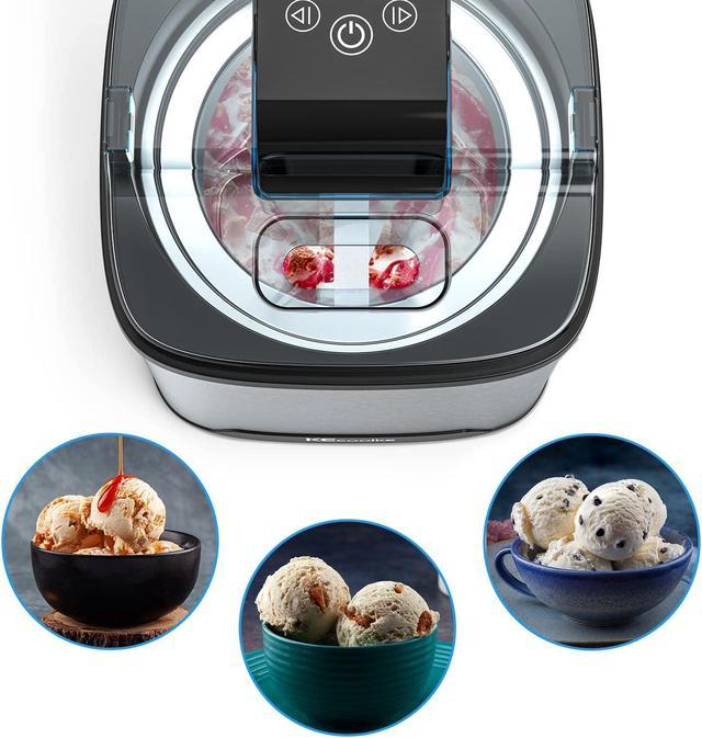 Ice Cream Maker, Teacher Appreciation Gifts Electric Ice Cream Machine  Countertop Fruit Soft Serve Homemade Large Capacity 2 Quart Frozen Yogurt  Sorbet gelato 