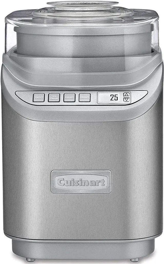 Main image of Cuisinart 2-Quart Cool Creations Ice Cream, Frozen Yogurt, Gelato and Sorbet Maker, LCD Screen with Countdown Timer, Makes Frozen Treats in 20-Minutes or Less, Stainless Steel