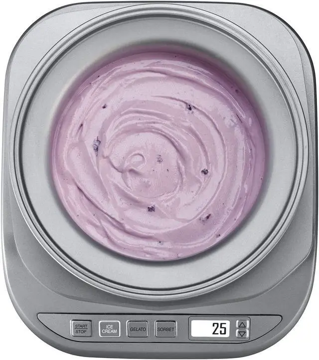 Alt view image 4 of 4 - Cuisinart 2-Quart Cool Creations Ice Cream, Frozen Yogurt, Gelato and Sorbet Maker, LCD Screen with Countdown Timer, Makes Frozen Treats in 20-Minutes or Less, Stainless Steel