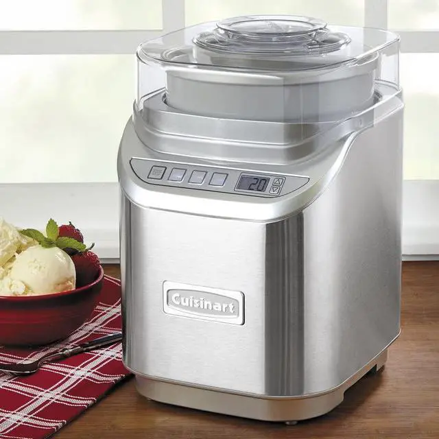 Alt view image 3 of 4 - Cuisinart 2-Quart Cool Creations Ice Cream, Frozen Yogurt, Gelato and Sorbet Maker, LCD Screen with Countdown Timer, Makes Frozen Treats in 20-Minutes or Less, Stainless Steel