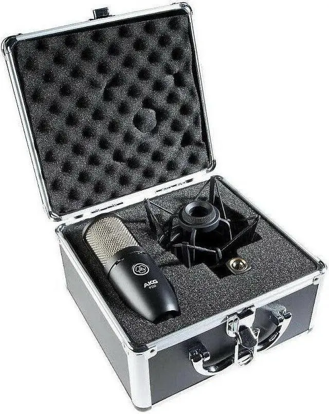 Alt view image 5 of 7 - AKG P220 High-Performance Condenser Microphone Bundle with Accessory