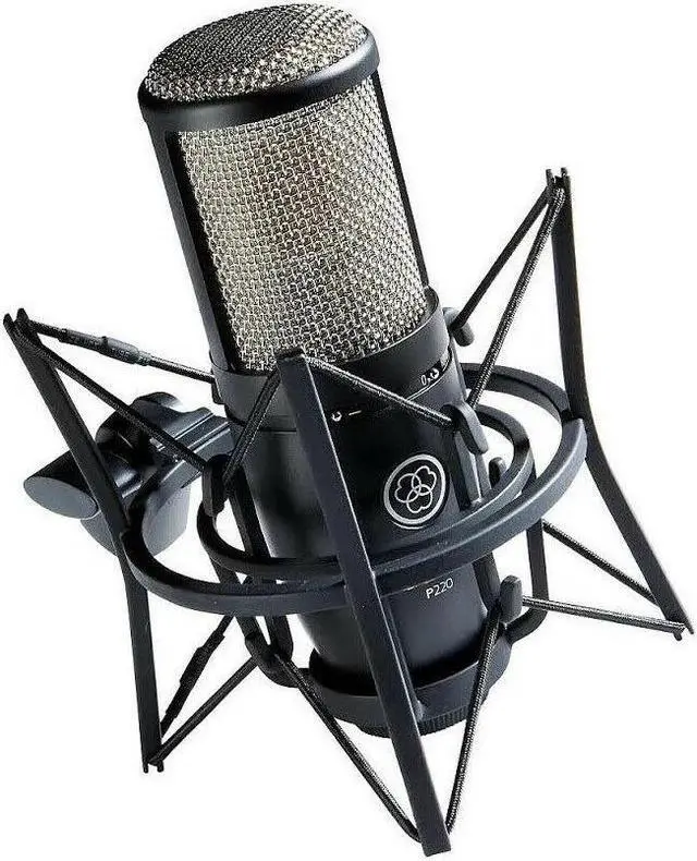 Alt view image 6 of 7 - AKG P220 High-Performance Condenser Microphone Bundle with Accessory