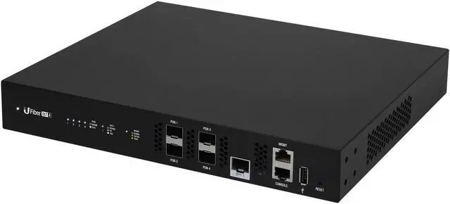 Alt view image 5 of 5 - Ubiquiti U Fiber OLT UF-OLT-4 4-Port GPON Optical Line Terminal with 3 GPON / 1
