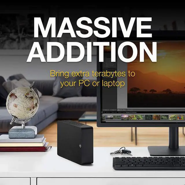 Alt view image 3 of 18 - Seagate Expansion 16TB External Hard Drive HDD - USB 3.0, with Rescue Data Recovery Services