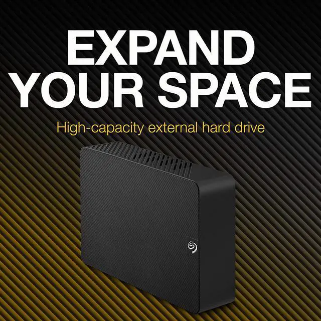 Alt view image 2 of 18 - Seagate Expansion 16TB External Hard Drive HDD - USB 3.0, with Rescue Data Recovery Services