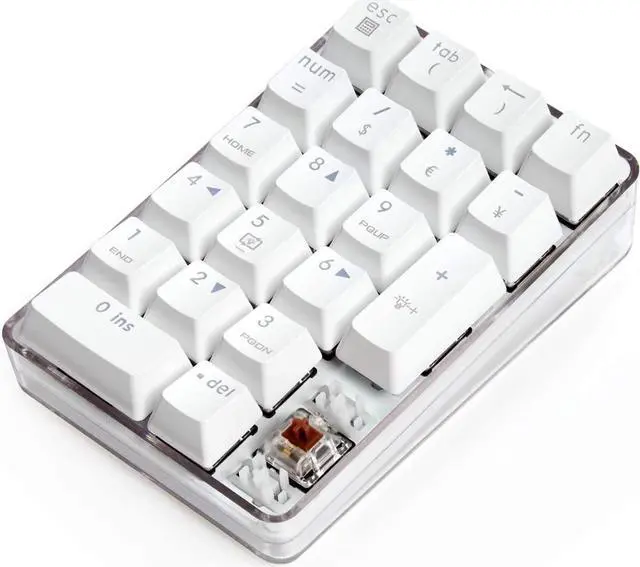Main image of Mechanical Numeric Keypad Brown Switch Gaming Keypad 21 Keys Mini Numpad Portable Keypad Wired Number Pad for iMac Laptop PC MacBook Notebook