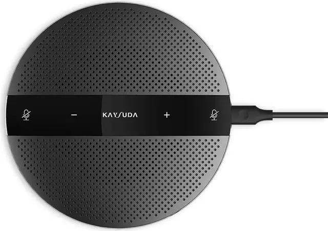 Main image of USB Speaker Phone 360° Omnidirectional Microphone Portable Conference Speakerphone Echo Cancellation for Skype Business of Microsoft Lync, VoIP Calls, Webinar, Phone, Call Center, Recording