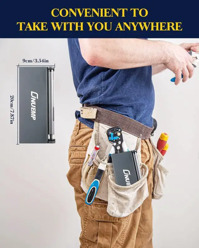 Alt view image 6 of 7 - Mini Electric Precision Screwdriver Cordless, Anti-Slip Rechargeable Power Screwdrivers Set, with 55 Precision Bits, 3 LED Light, Magnetic Pad, Repair Tool Set for Phone Laptop Watch Computer