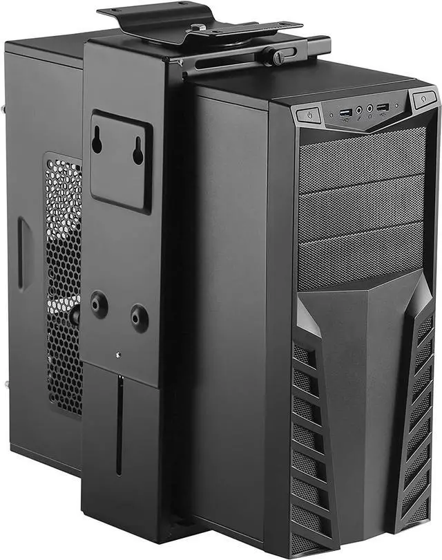 Main image of Adjustable Under Desk Computer Mount and Wall Mount | CPU Holder That Fits Most PC or Computer Cases