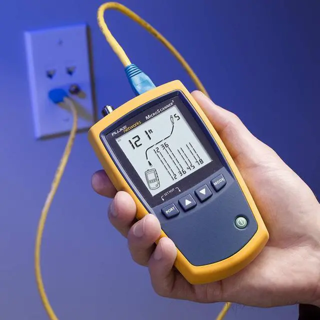 Alt view image 7 of 7 - Fluke Networks MS2-KIT MicroScanner2 Copper Cable Verifier Kit, Troubleshoots RJ11, RJ45, Coax, Tests 10/100/1000Base-T, and Voip, Includes IntelliTone Pro 200 & Remote ID Kit