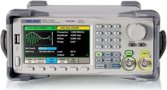 Alt view image 3 of 3 - Siglent Technologies SDS1202X-E 200 mhz Digital Oscilloscope 2 Channels, Grey & SDG1032X Arbitrary Waveform - Function Generator