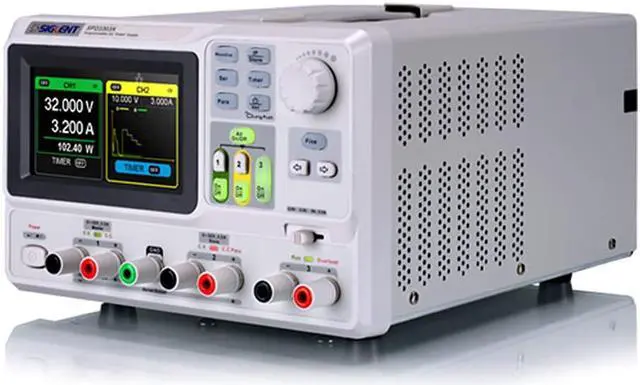 Alt view image 3 of 3 - Siglent Technologies SDS1202X-E 200 mhz Digital Oscilloscope 2 Channels, Grey & SPD3303X-E Triple Output Power Supply