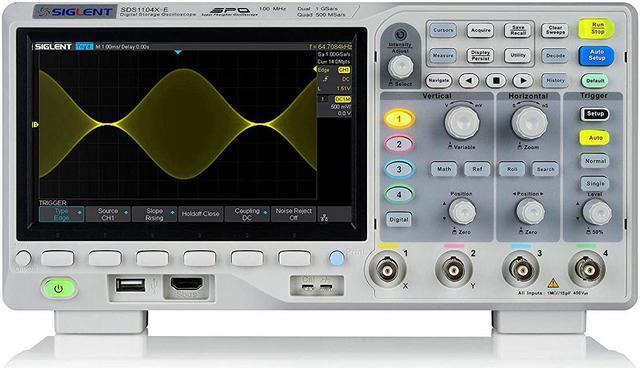 Siglent Technologies SDS1104X-E 100Mhz Digital Oscilloscope 4 channels  Standard Decoder, Grey