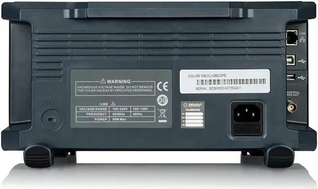 Alt view image 3 of 3 - Siglent Technologies SDS1104X-E 100Mhz Digital Oscilloscope 4 channels Standard Decoder, Grey