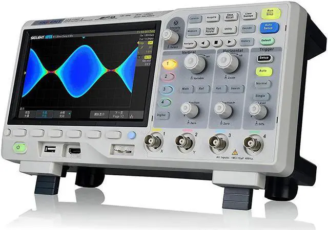 Alt view image 2 of 3 - Siglent Technologies SDS1104X-E 100Mhz Digital Oscilloscope 4 channels Standard Decoder, Grey