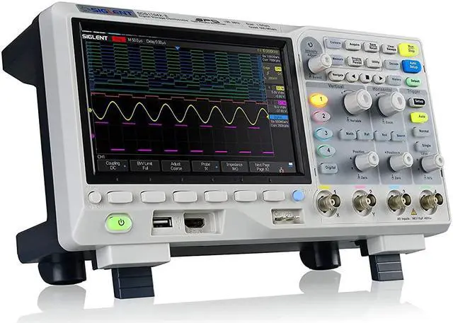 Alt view image 2 of 3 - Siglent SDS1104X-E 100Mhz Digital oscilloscope 4 Channels Standard decoder & SDG1032X Arbitrary Waveform - Function Generator