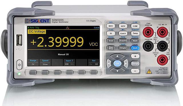 Main image of Siglent Technologies SDM3055 5.5 Digit Digital Multimeter, White/Grey