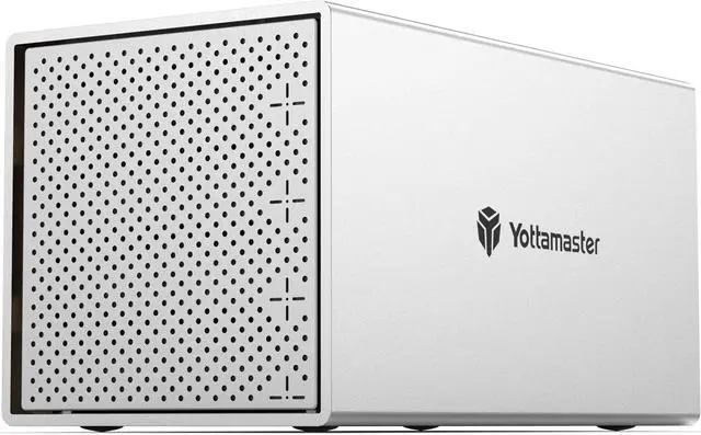 Main image of Aluminum Alloy 4 Bay 2.5/3.5 Inch Type C External Hard Drive Enclosure USB3.1 Gen1,Mac Style Designed for Personal Storage at Home&Office