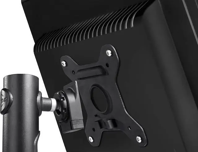 Alt view image 3 of 6 - Fixed Height POS Mount with Advanced Security Features and 75x75/100x100 VESA Support for Displays up to 44-Pound, Black