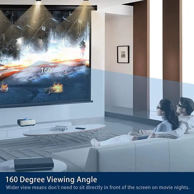 Alt view image 6 of 7 - 120" Motorized Projector Screen Electric Diagonal Automatic Projection 4:3 HD Movies Screen for Home Theater Presentation Education Outdoor Indoor W/Remote Control and Wall/Ceiling Mount (Black)