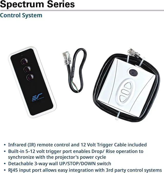 Alt view image 5 of 7 - Elite Screens Spectrum 120-INCH diag. 4:3, Electric Motorized Projector Screen with Multi Aspect Ratio Function for Home Theater 8K/4K Ultra HD Ready Projection