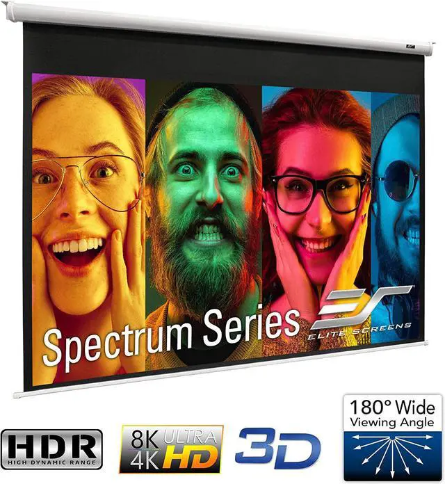 Alt view image 4 of 7 - Elite Screens Spectrum 120-INCH diag. 4:3, Electric Motorized Projector Screen with Multi Aspect Ratio Function for Home Theater 8K/4K Ultra HD Ready Projection