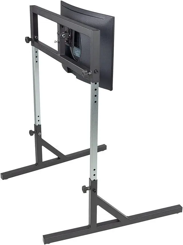 Alt view image 5 of 7 - Monitor Mount Floor Stand for Racing and Flight Simulators Model LD | Up to 100x100mm VESA Mount or M4/M5 Hardware (Single Monitor Stand, Light Duty Mount Bracket)
