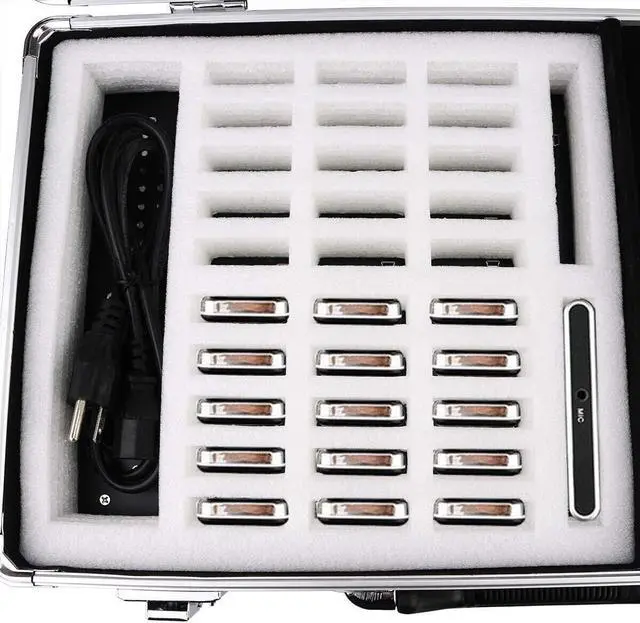 Alt view image 7 of 7 - Case of 1 transimitter and 15 Receiver 1 Charging Case,Retekess T130, 99 Channel,Wireless Tour Guide System,Church Translation System,Assistive Listening Devices for Curch,School,Factory