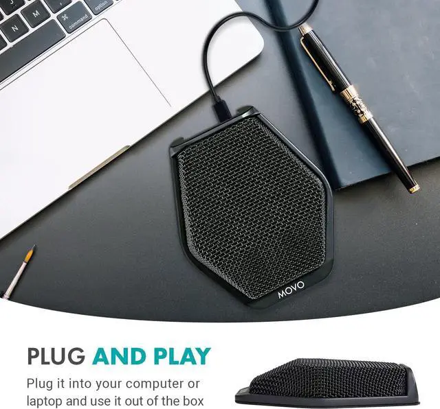 Alt view image 2 of 7 - Conference USB Microphone for Computer Desktop and Laptop with 180° / 20' Long Pick up Range Compatible with Windows and Mac for Dictation, Recording, YouTube, Conference Call, Skype