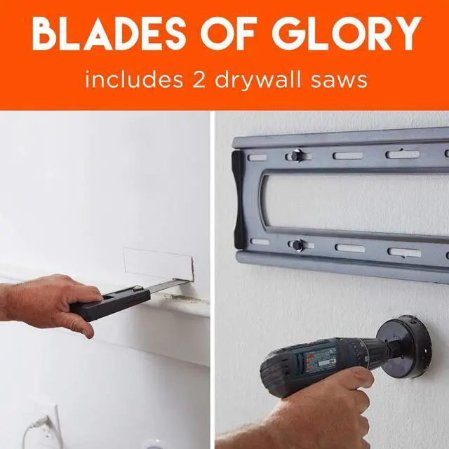 Alt view image 6 of 7 - ECHOGEAR TV & Soundbar Cable Concealer & Power Kit - Power Your Devices & Hide All TV Cables Behind The Wall - Includes Circle Saw Drill Attachment & Drywall Hand Saw