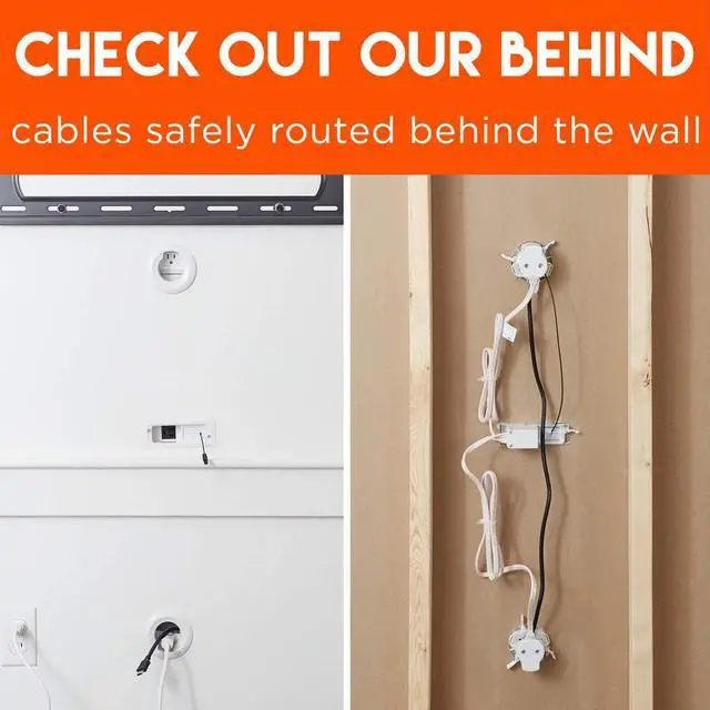 Alt view image 3 of 7 - ECHOGEAR TV & Soundbar Cable Concealer & Power Kit - Power Your Devices & Hide All TV Cables Behind The Wall - Includes Circle Saw Drill Attachment & Drywall Hand Saw