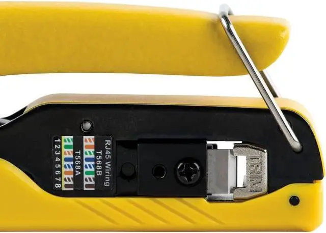 Alt view image 6 of 6 - Klein Tools VDV226-005 Compact Modular Data Cable Crimping Tool, for Pass-Thru RJ45 Connectors