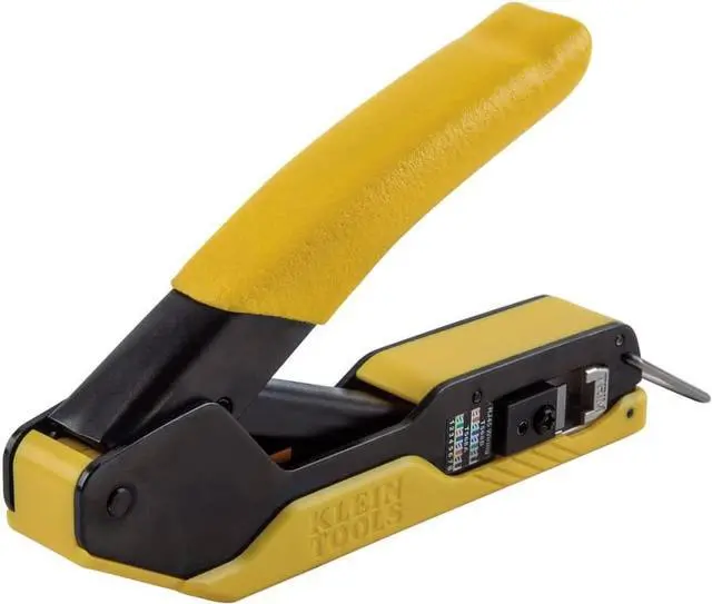 Alt view image 3 of 6 - Klein Tools VDV226-005 Compact Modular Data Cable Crimping Tool, for Pass-Thru RJ45 Connectors