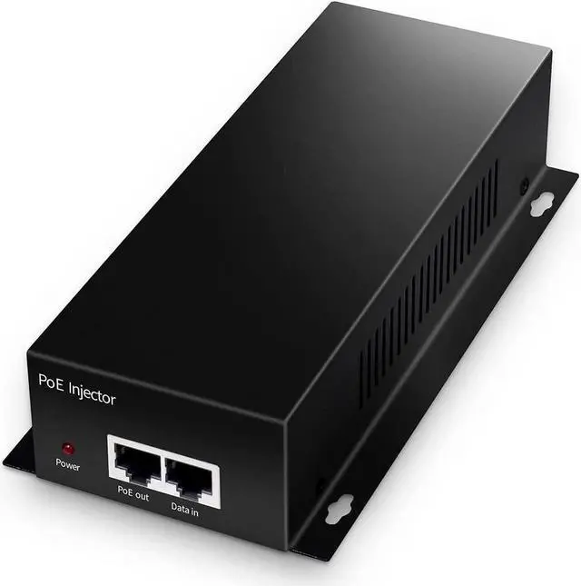 Main image of Gigabit PoE+ Injector, 90W 802.3af/at/bt 1000Mbps, Plug & Play, Desktop/Wall-Mount Metal, Distance Up to 100 Meters (328 ft.)