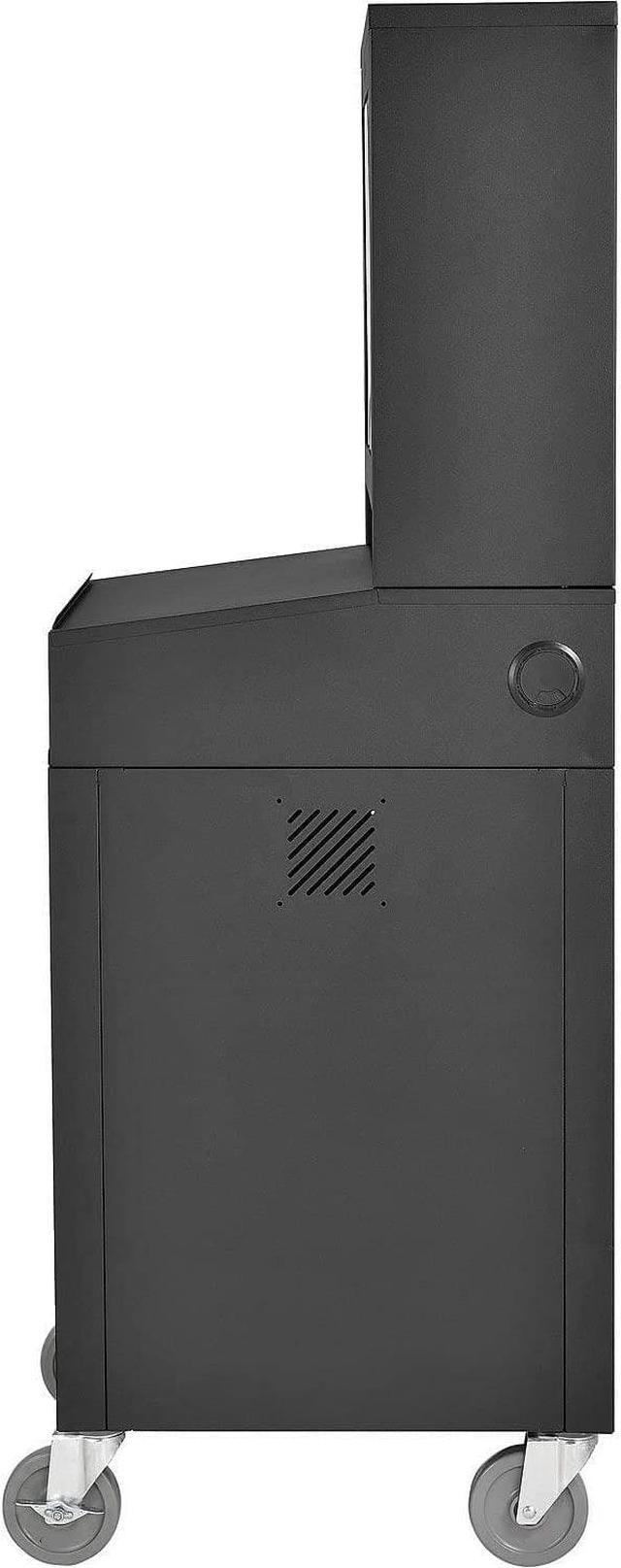 Alt view image 3 of 5 - Mobile Security LCD Computer Cabinet Enclosure, Black, 24-1/2"W x 22-1/2"D x 62-3/4"H
