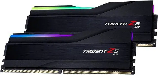Alt view image 3 of 7 - G.Skill Trident Z5 RGB Series (Intel XMP) 32GB (2 x 16GB) 288-Pin SDRAM DDR5 6400 CL32-39-39-102 1.40V Dual Channel Desktop Memory F5-6400J3239G16GA2-TZ5RK (Matte Black)