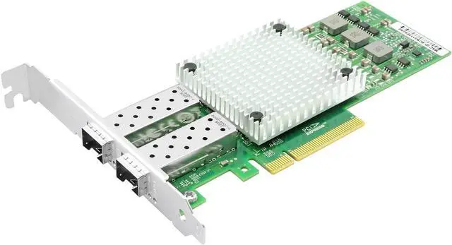 Main image of 10Gb Network Card, Dual-Port SFP+ Fiber Ethernet Adapter, with Broadcom BCM57810S Chip, PCI-Express X8 NIC Support Windows Server/Linux/VMware