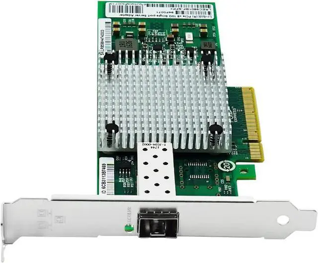 Alt view image 3 of 3 - 10Gb Network Card, Single SFP+ Port Ethernet Adapter, with Intel 82599EN, PCI-Express X8 NIC Support Windows Server/Linux/VMware, Compare to Intel X520-DA1