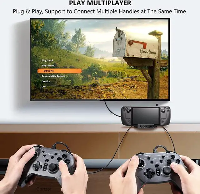 Alt view image 5 of 6 - Steam Deck Dock 4K 60Hz Steam Docking Station with HDMI 2.0, 3 USB 3.0, 100W USB-C Charging Port Compatible with TV, Monitor, Switch, Tablet, Handle, Mouse, Keyboard, Steam Deck Accessories